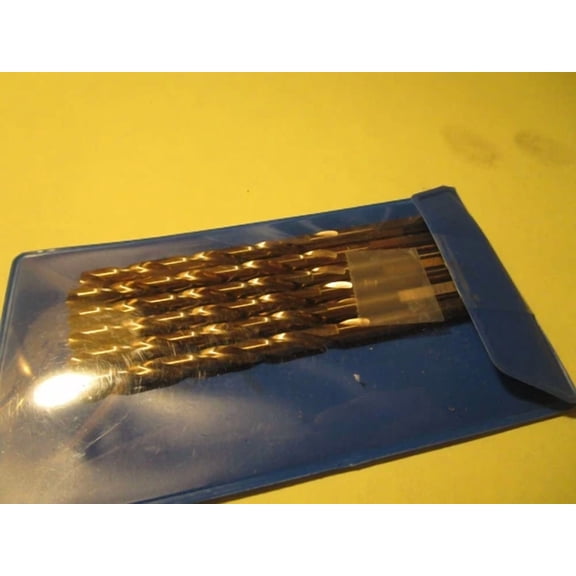 3/16" Hss 135 Split Point Black And Gold Finish Jobber Drill Bit Qty 6