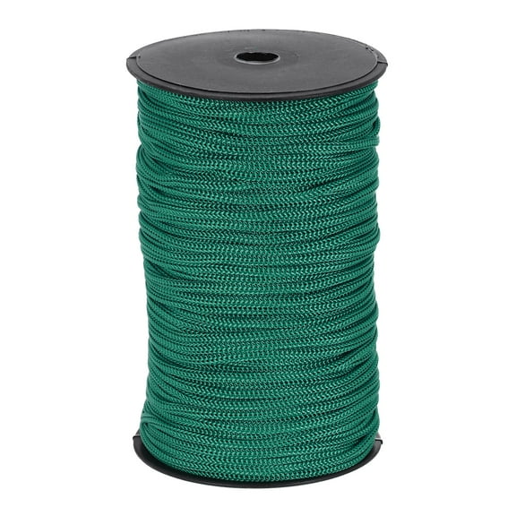3/16 Inch Polypropylene Rope Braided Ropes, 328ft Nylon Rope Ink Green