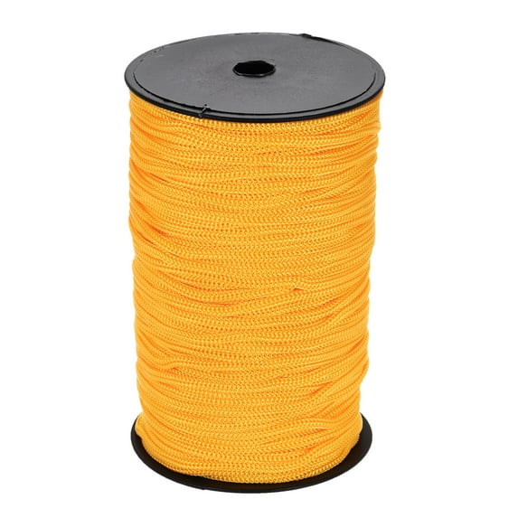 3/16 Inch Polypropylene Rope Braided Ropes, 328ft Nylon Rope Orange Yellow