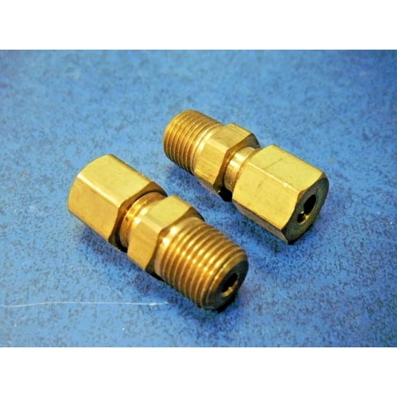 3/16 Od Compression Tube To 1/8 Male Npt Adapter Fitting Connector Water Oil Gas