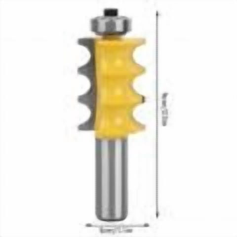 3/16" Radius Triple Bead Trim Molding Router Bit 1/2" Shank Woodworking Tool