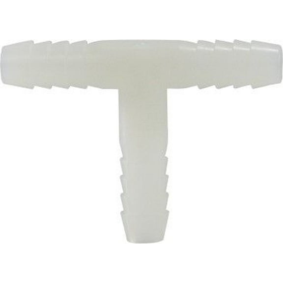 3/16 White Nylon Hb Tee, Plastic Hose Barbs, Plastic Fittings