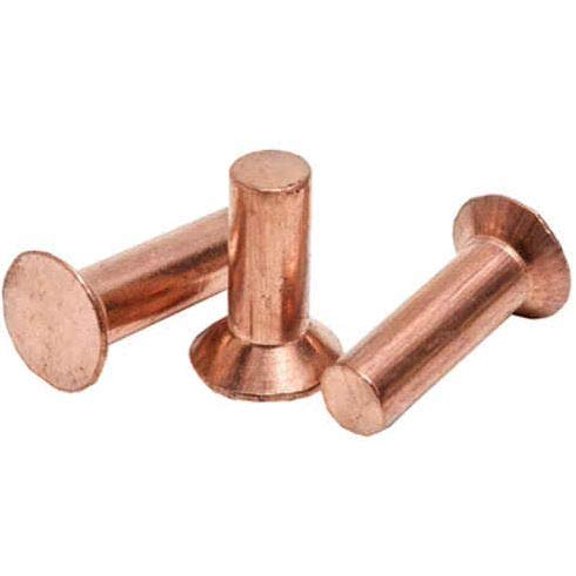 3/16 X 1-1/2 C'SUNK Head Copper Rivets; 100 PCS Box$$Hardware
