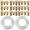 3/16 inch Car Brake Line Zinc Liquid Fuel Gas Cable with 30 PCS Screws