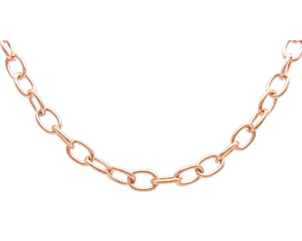 3/16 of an inch wide All solid copper copper lobster claw clasp and jump rings