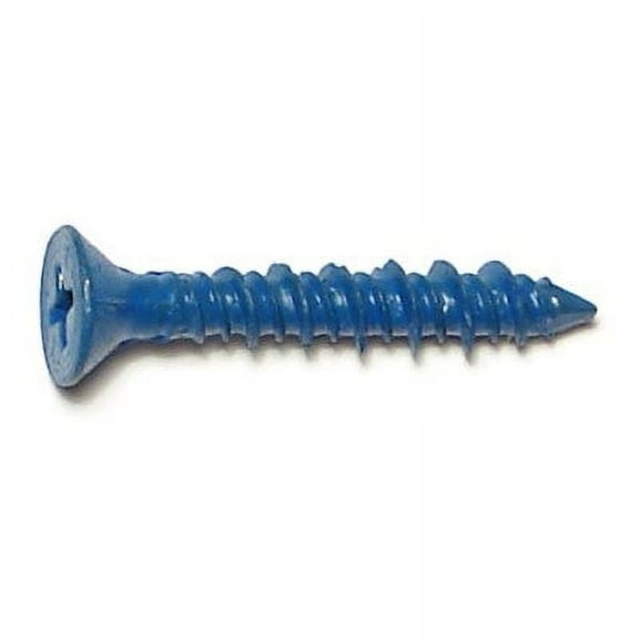 3/16" x 1-1/4" Blue Star Drive Flat Tapcon Concrete Screws (100 pcs)