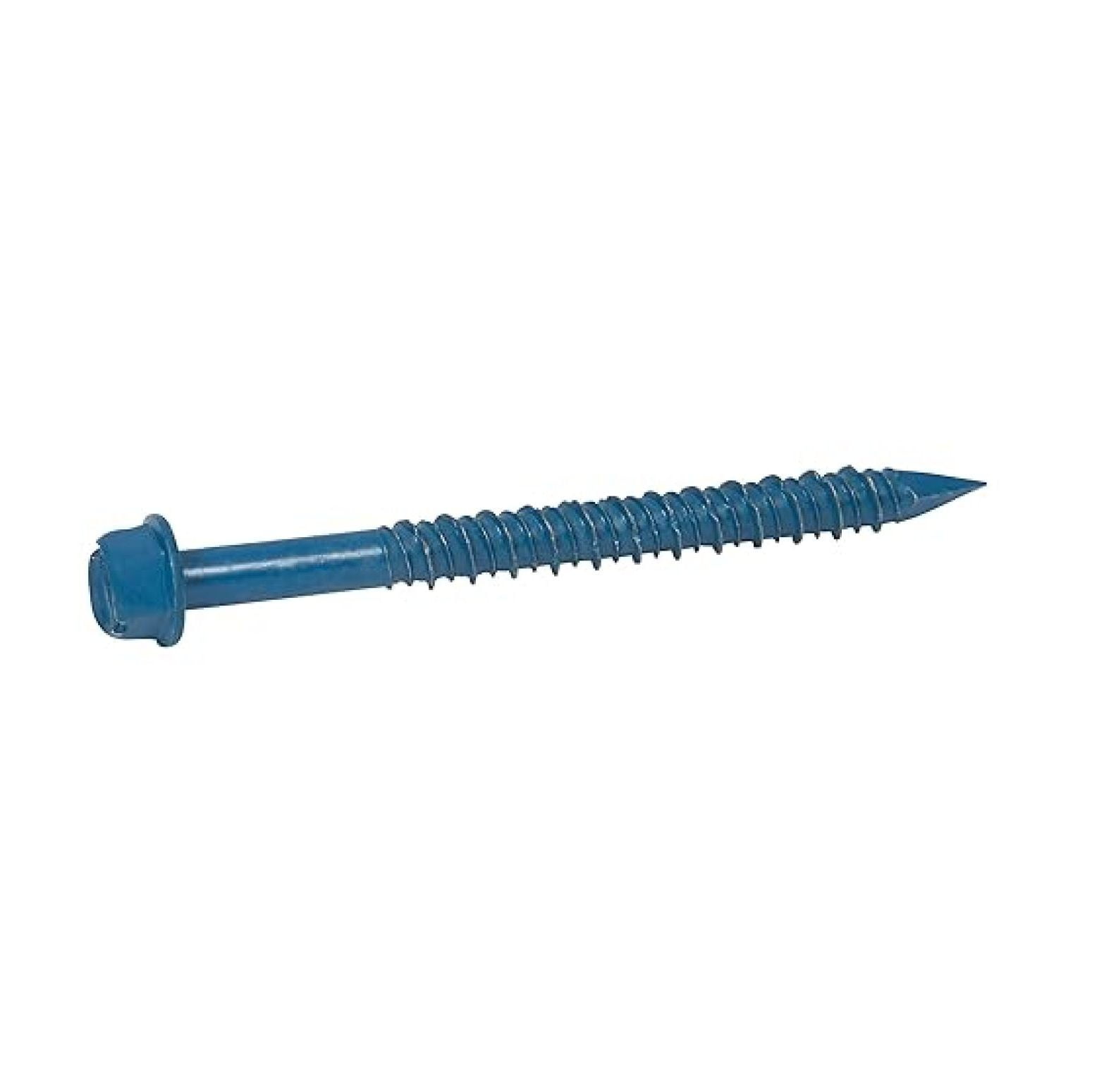 3/16" x 1-1/4" Hex Head Concrete Screw with 4 Drill Bits (400 per Box)