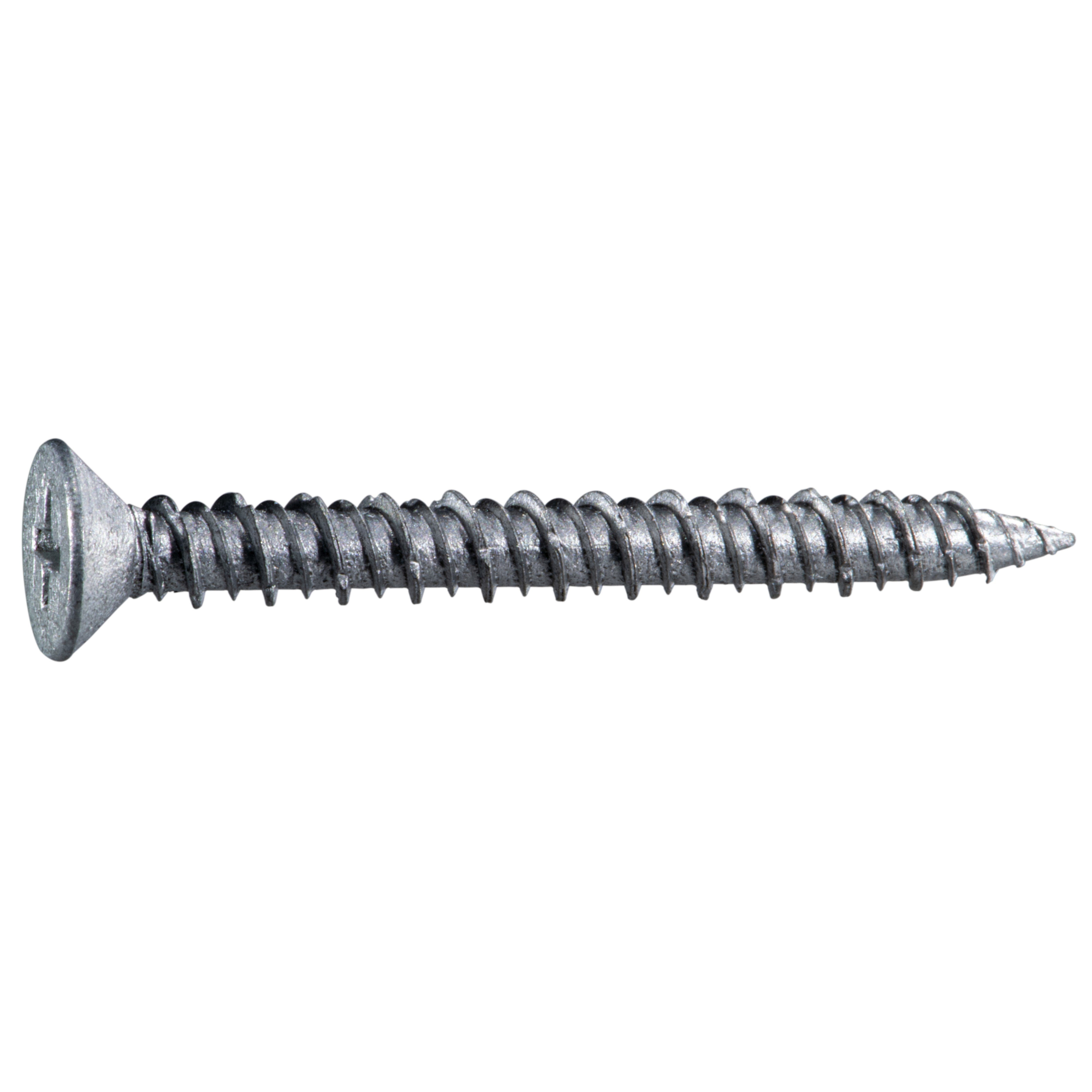 3/16" x 1-3/4" 410 Stainless Flat Head Phillips Masonry Screws (50 pcs.)