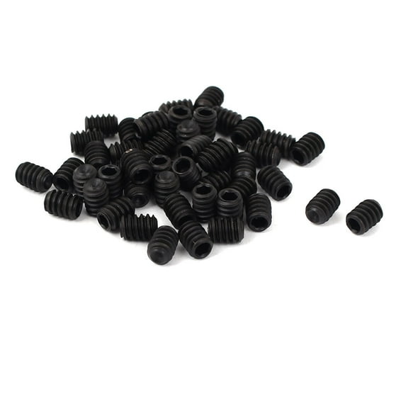 3/16" x 1/4" Cup Point Socket Hex Set Grub Screws 12.9 Grade 50 Pcs