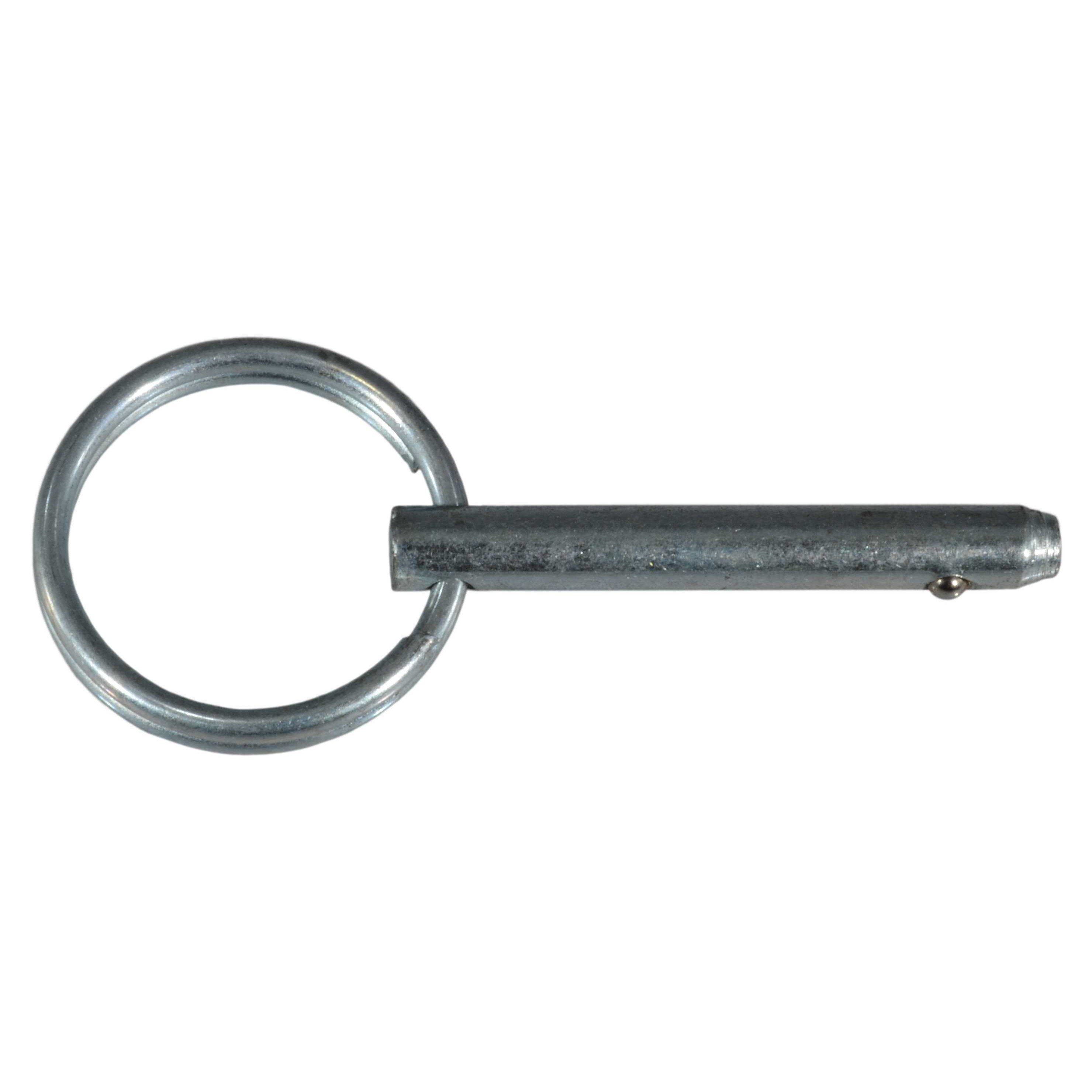 3/16" x 1" Zinc Plated Steel Cotterless Hitch Pins (8 pcs.)