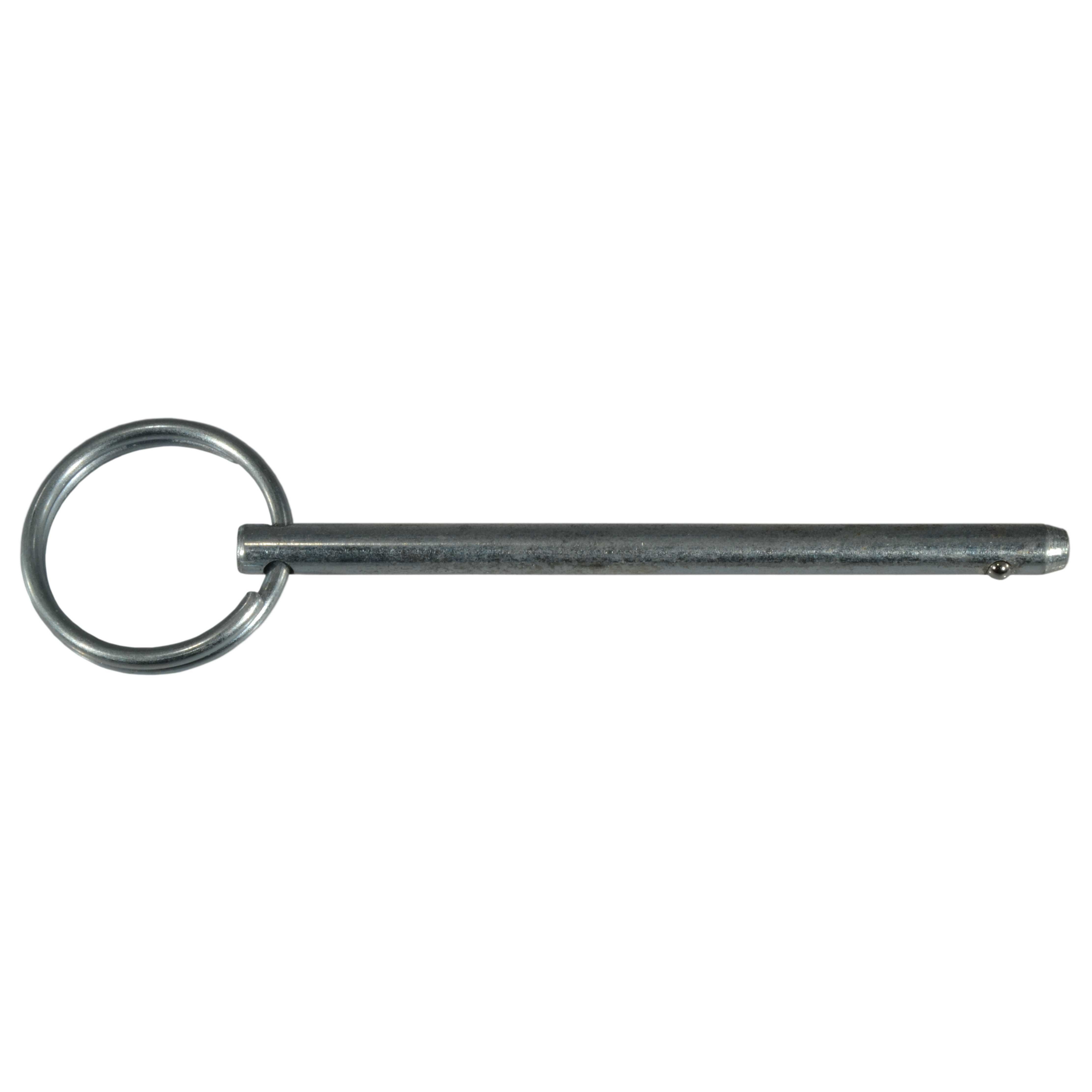 3/16" x 21/2" Zinc Plated Steel Cotterless Hitch Pins (6 pcs