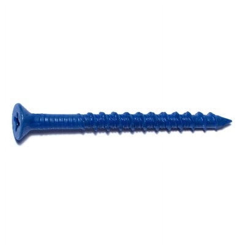 3/16" x 2-1/4" Blue Star Drive Flat Tapcon Concrete Screws (100 pcs)