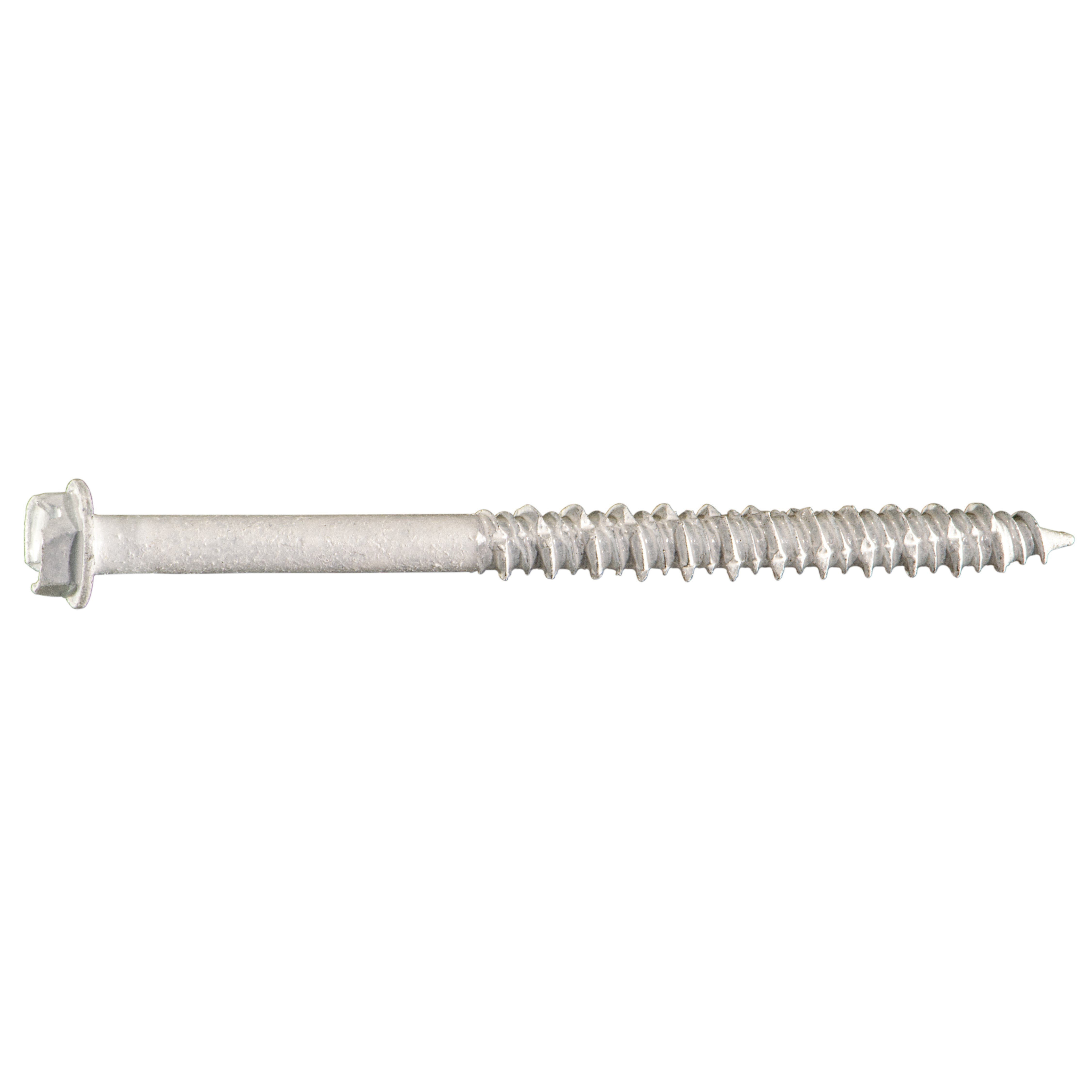 3/16" x 2-3/4" White Ruspert Coated Hex Washer Head Masonry Screws (100 pcs.)