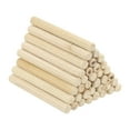 thumbnail image 1 of 3/16" x 2-3/8" Wood Dowel Pins Fluted Wooden Dowels for Furniture Projects, 60 Pack, 1 of 6