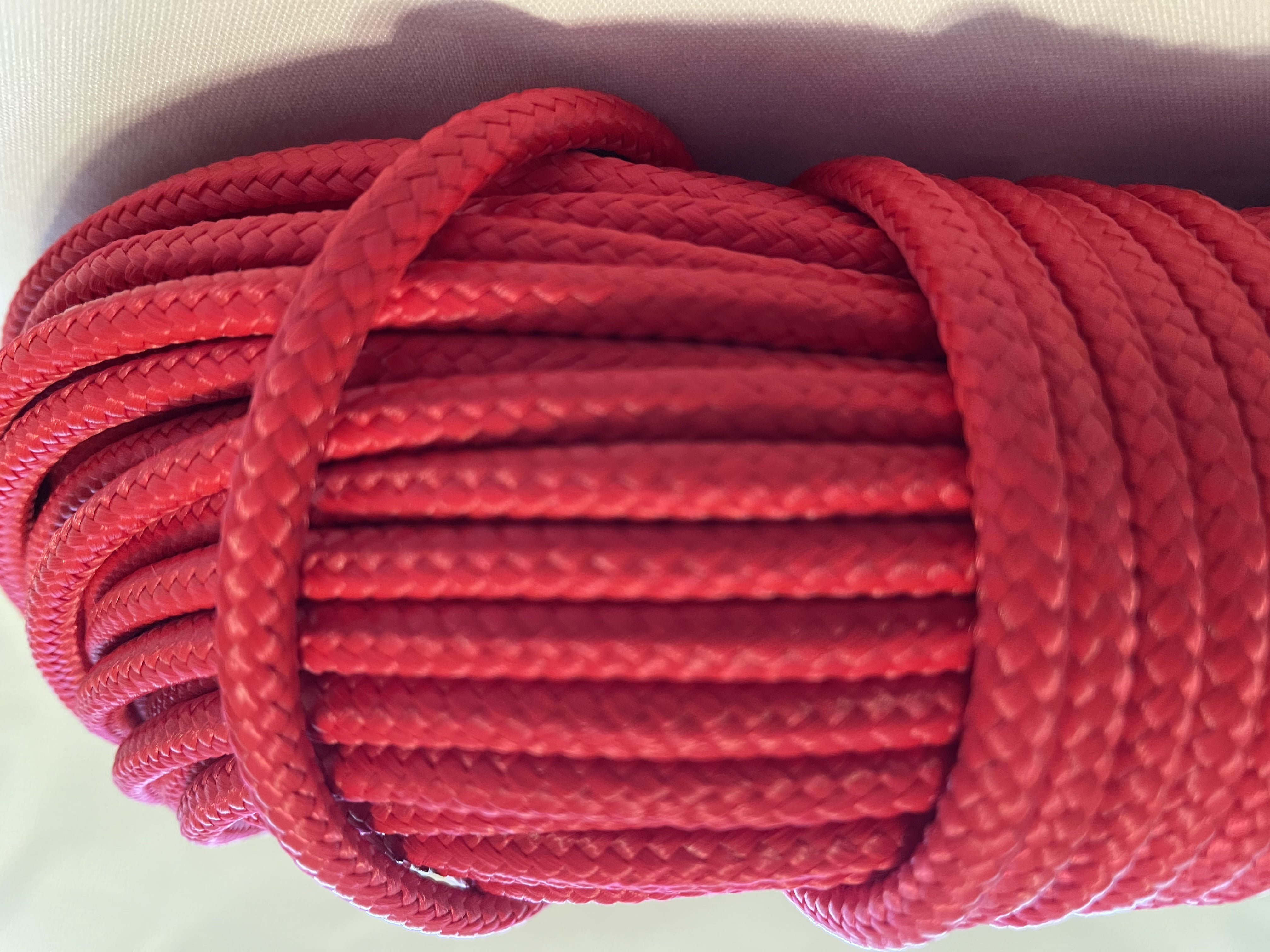 3/16 x 200 Ft. Smooth Braid MFP Camping/Utility Rope. Red. Made In The