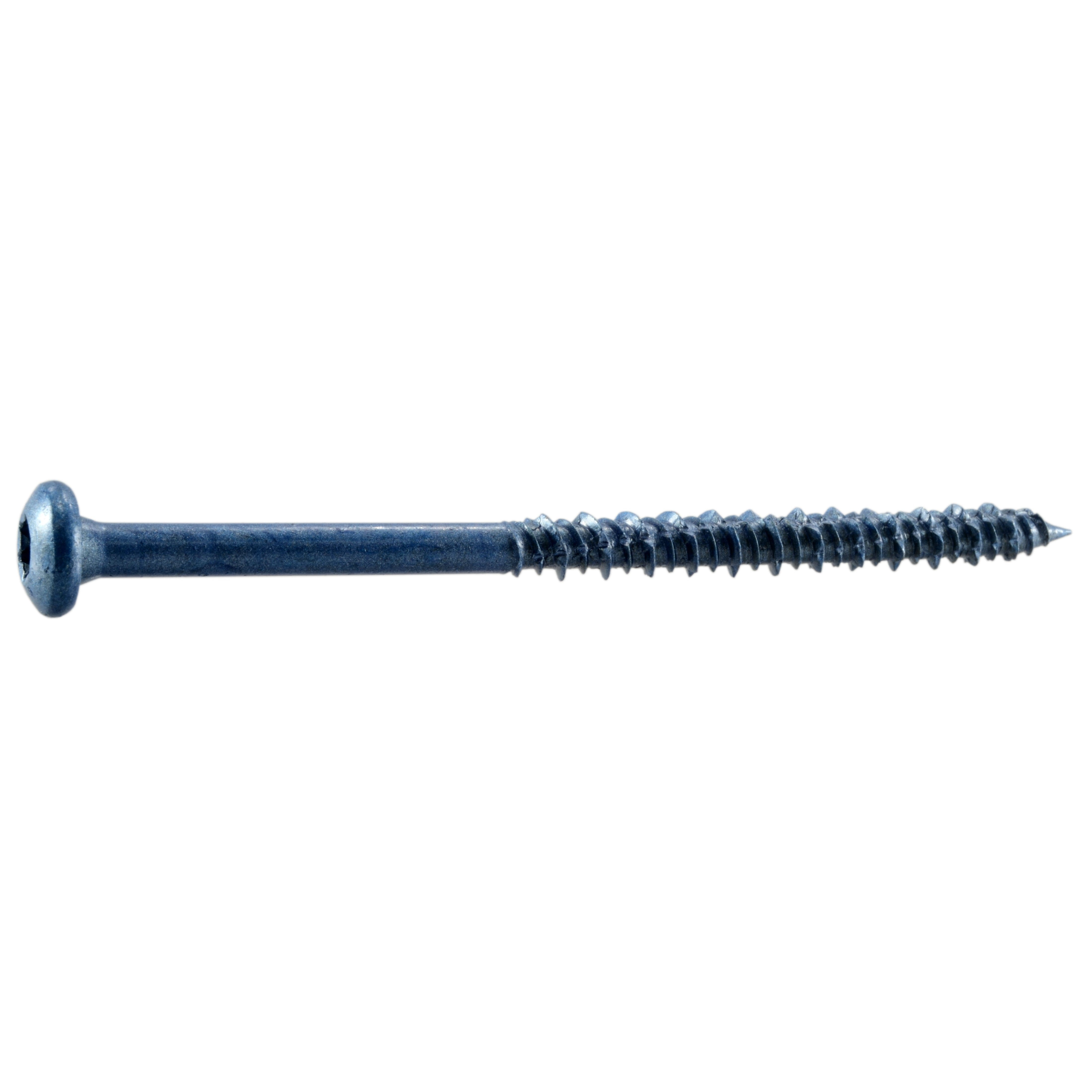 3/16" x 3-1/4" Blue Ruspert Coated Steel Star Drive Pan Head TorqueMaster Masonry Screws