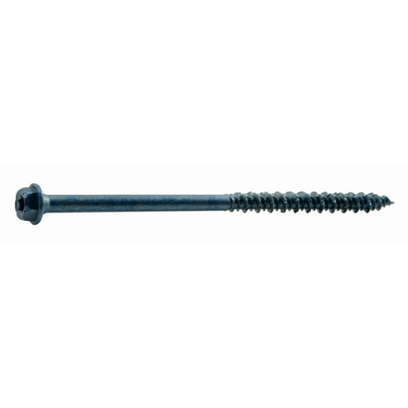3/16" x 3-3/4" Blue Ruspert Coated Steel Star Drive Hex Washer Head TorqueMaster Masonry Screws