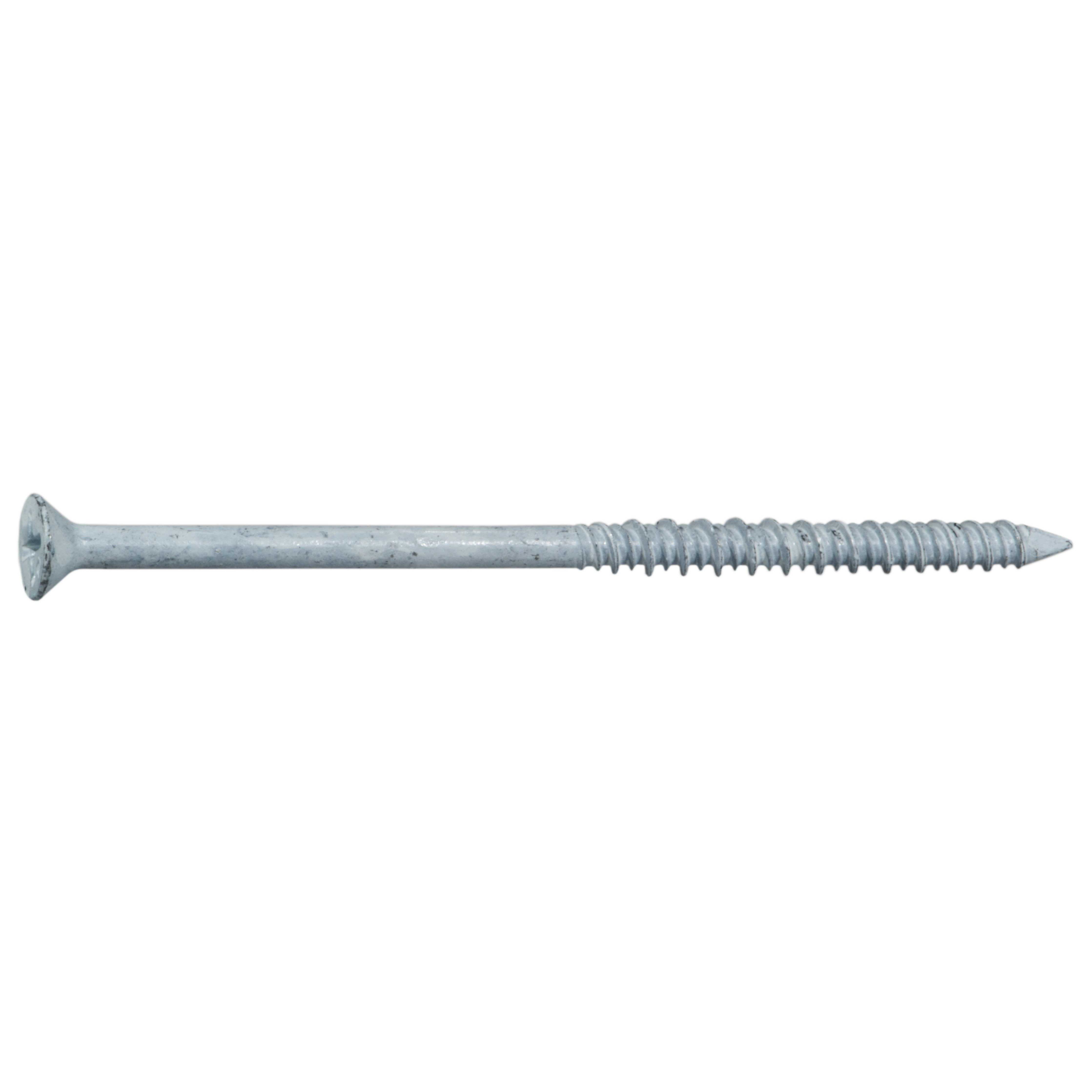 3/16" x 3-3/4" White Phillips Flat Head Masonry Screws (100 pcs.)