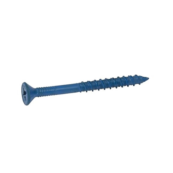 3/16" x 4" Flat Phillips Concrete Screw with 2 Drill Bits (200 per Box)