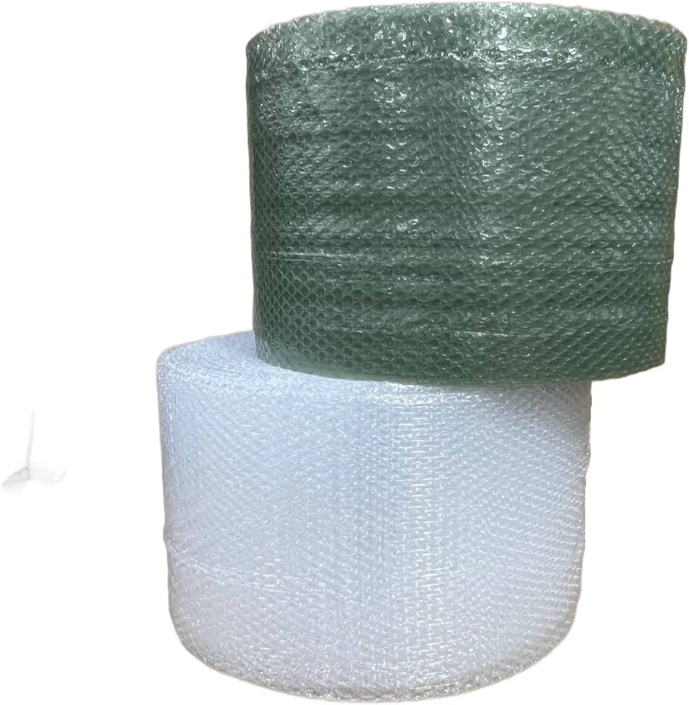 3/16" x 400' x 12" Clear & Recycled Small Bubble Cushioning Padding Roll 400FT
