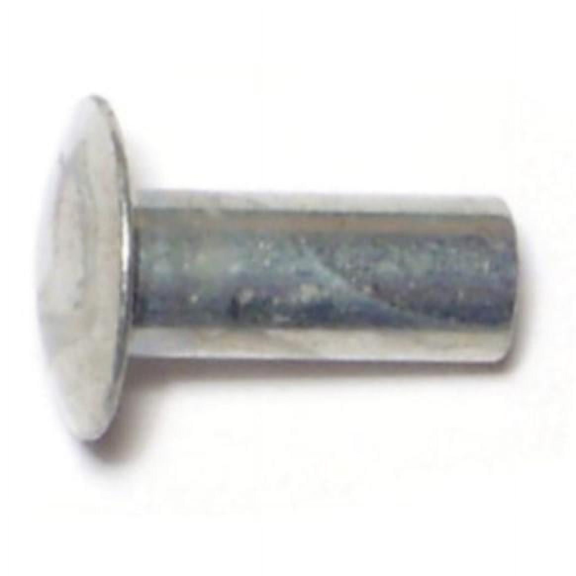 3/16" x 7/16" Zinc Plated Steel Tubular Rivets (60 pcs.)