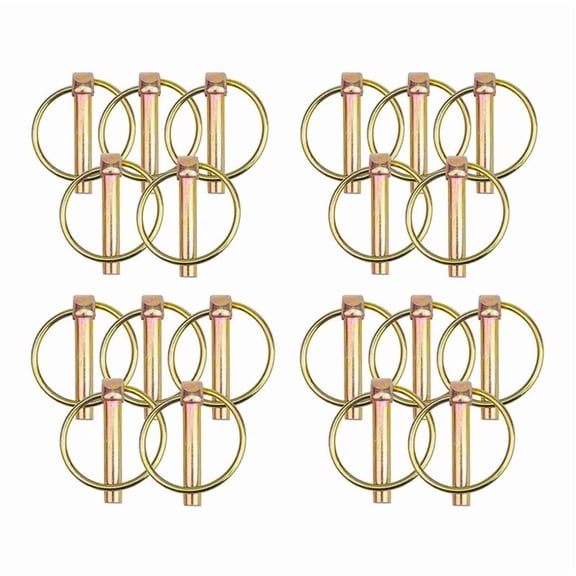 3/16Inch Linch Pin, Lynch Pin Disconnect Snap Pin for Farm Tractors Trailers Trucks Mowers Boat Kayak Pin Clips, 20Pcs