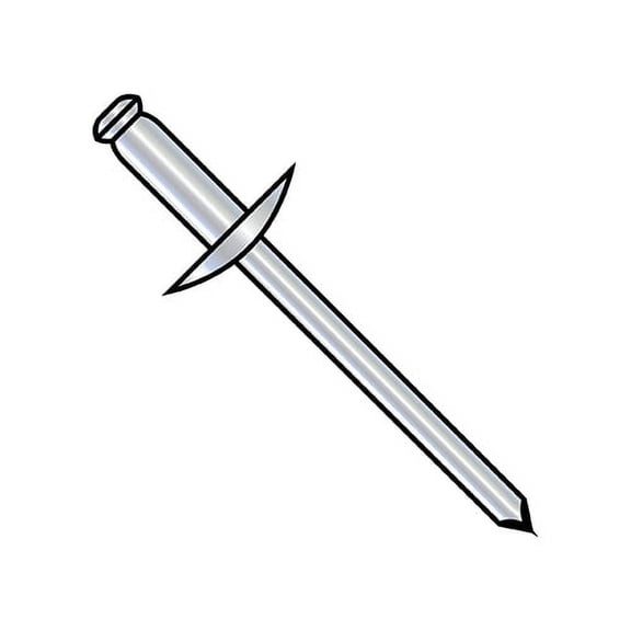 3/16X.06-.25 Large Flange Steel Zinc Rivet Steel Mandrel (Pack Qty 2,500) BC-SDS64L