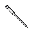 thumbnail image 1 of 3/16X.125-.312 Multi Grip Countersunk Rivet Black Phosphate (Pack Qty 5,000) BC-C-0615B, 1 of 1