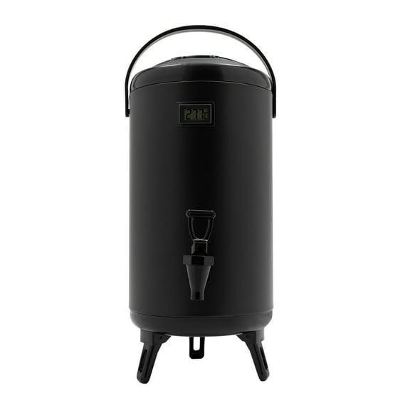 3.17 Gallon Insulated Thermal Beverage Dispenser Hot & Cold Drink Coffee Dispenser Storage Bucket with Faucet