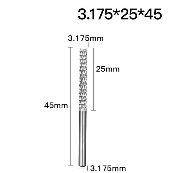 3.175/4/6mm Carbide Tungsten Milling Cutter CNC Router Bits Engraving End Mill Carbide Tungsten Milling Cutter CNC Router Bits