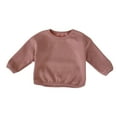 thumbnail image 1 of 3-18 Months Unisex Spring Long Sleeve Solid Tops High Collar Clothing Girls Ruffle, 1 of 3