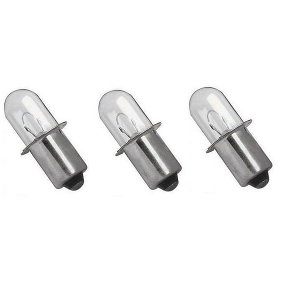 (3) 18 Volt Xenon Flashlight Bulb for Dewalt XPR18 Fits DW9083 18V Bulbs
