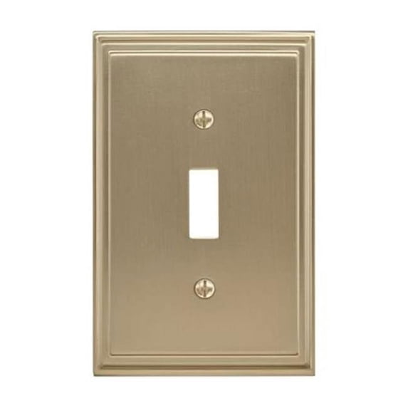3.18 x 4.93 in. Mulholland 1 Toggle Wall Plate, Golden Champagne