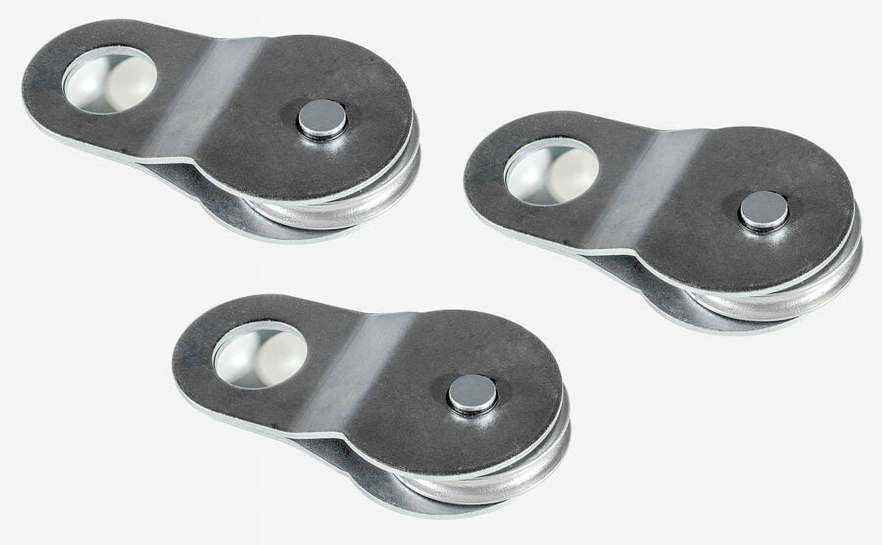 (3) 18000lbs 8TON Nickel Recovery Winch Pulley Snatch Block off road