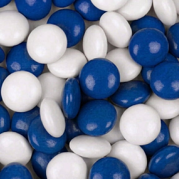3,180ct Blue & White Coated Chocolate Gems for Birthdays, Weddings, Candy Buffets and More - 7.5lb
