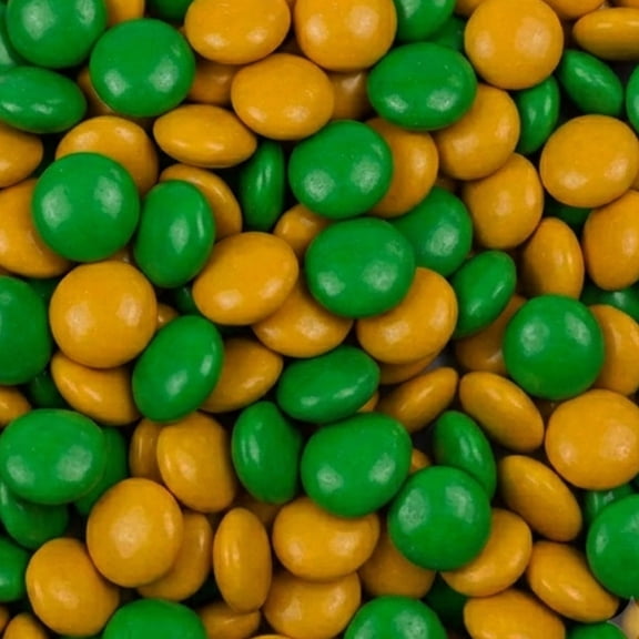 3,180ct Green & Gold Coated Chocolate Gems for Birthdays, Weddings, Candy Buffets and More - 7.5lb