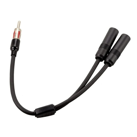 3. 19in Y Adapter Car Radio Extension Cable 1M2F Splitter Connector for Truck SUV Vehicle