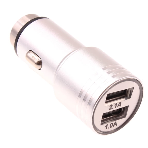 3.1A Car Charger for Moto G Stylus 5G (2022) Phone - 2-Port USB Power Adapter Stainless Steel J1Y Compatible With Motorola Moto G Stylus 5G (2022)