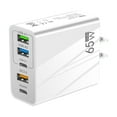 thumbnail image 1 of 3.1A Type C PD+3USB Multi Port Travel Charger 65W Fast Charging Automatic Recognition, 1 of 4