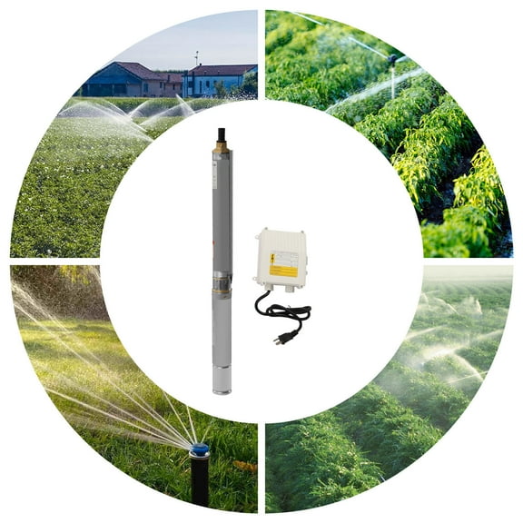 3" 1Hp 110V/60Hz Screw Pump Submersible Water Deep Well Pump Stainless Steel