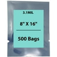 thumbnail image 1 of 3.1Mil Polyethylene Polyester Aluminum Static Shielding Bags - 8 x 16 & (500 Bags), 1 of 7
