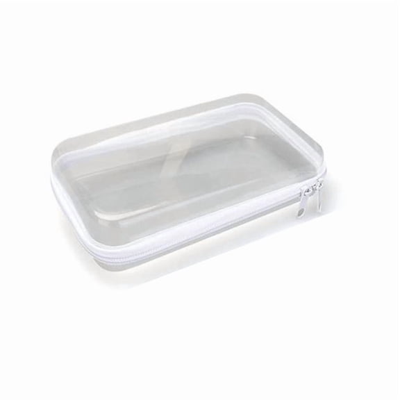 3/1PCS Transparent Zippered Hard Pouch Multifunctional Large Capcity Blocks Toy Storage Bin Makeup Storages Organizers