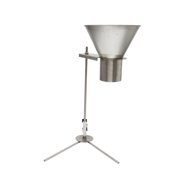 3.1in Feeding Hopper Manual Filling Package Funnel with Support Stand Stainless Steel for Powder Paste Liquid Granule