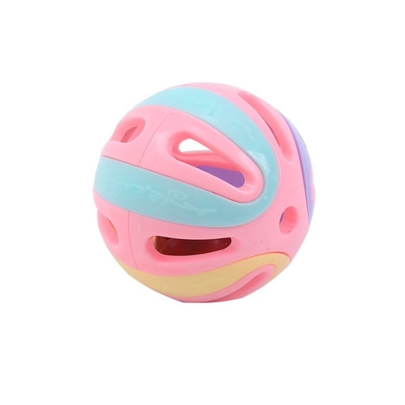 3.1in Large Cat Toy Bell Ball, Interactive Sound Making Chaser, Indoor Exercise Toy for Cats, Durable Plastic Rattle Ball, Boredom Relief Play Ball