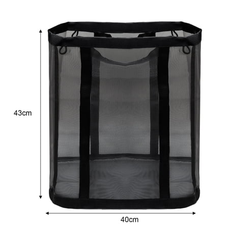 3/1x Large Capacity Laundry Bags Mesh Nylon Dirty Clothes Washing Basket for Home Travel Foldable Hanging Storage Bag Organizer