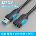 thumbnail image 1 of 3/2/1 5/1/0 5m USB 3 0 Male to Female Extension Cable High Speed Data Sync Cord, 1 of 8
