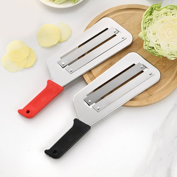 3/2/1 Pieces Dual Blade Julienne Cutter, Stainless Steel Dual Shredder Knife, Multifunctional Vegetable Cutter, Double-Layer Slicer, Cabbage Slicer Shredder