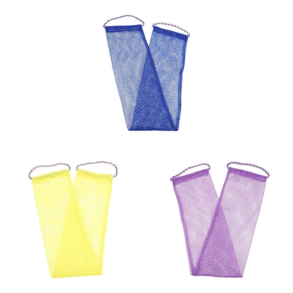 3/2/1PCS Exfoliating Net, Net Sponge Exfoliating Back Scrubber for Shower Long Net Shower Sponges Loofahs for Women Men Body Washing Accessories