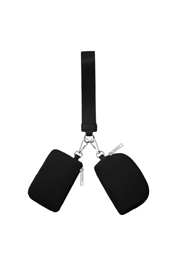 3/2/1PCS Keychain Wallet Mini Zip Around Wristlet Wallets For Women Detachable Dual Pouch Wristlet Portable Coin Purse Small Wallets For Travel Sports Outdoors