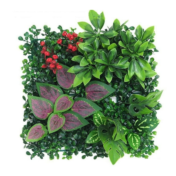 3/2/1pcs Artificial Plant Wall Panels Topiary Hedge Plant Privacy Hedge Screen UV Protected Decor Faux Greenery Wall for Outdoor & Indoor Garden Fence Backyard